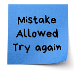 Icon "Mistake allowed - try again"